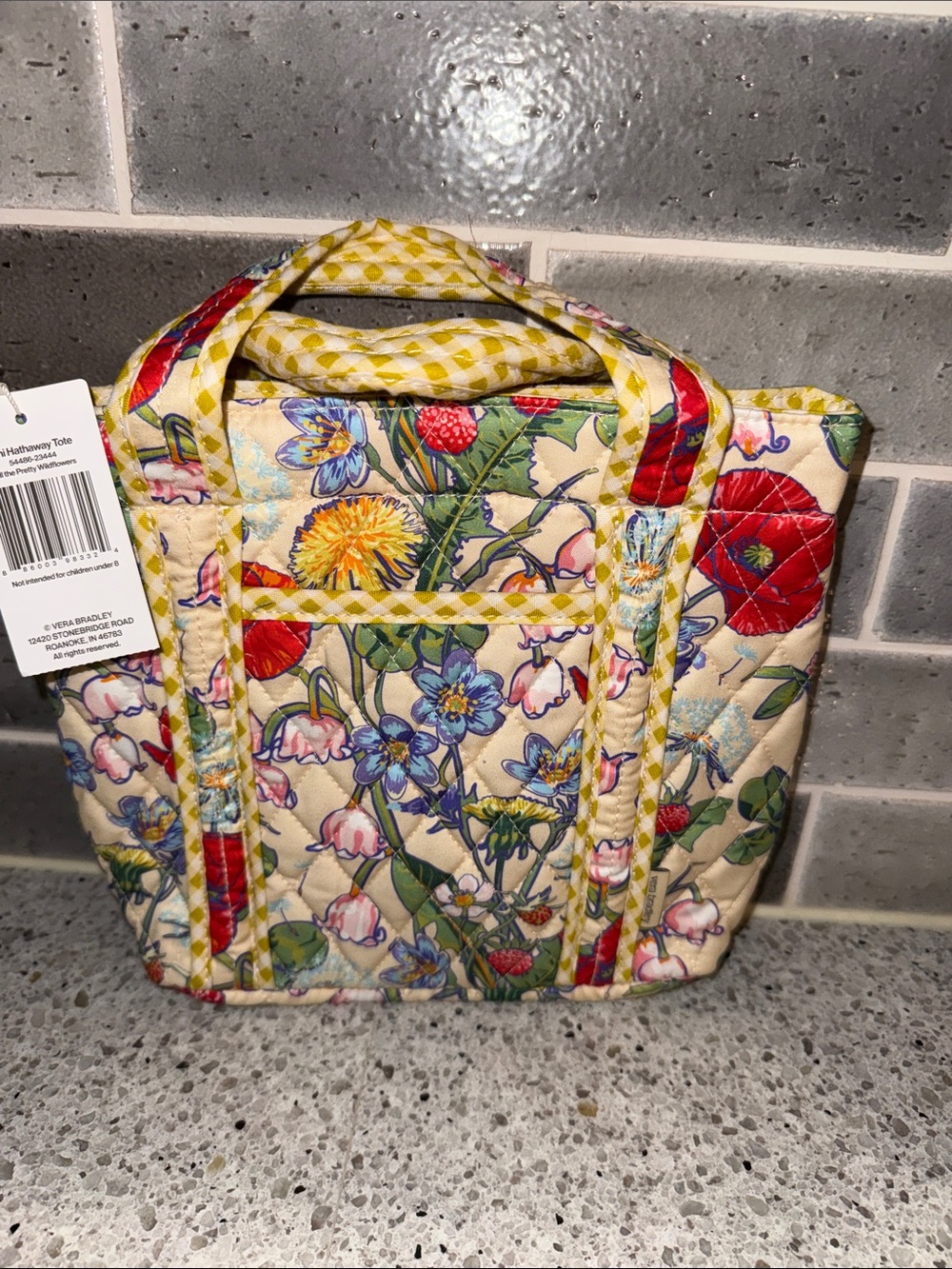 Vera Bradley Mini Hathaway Reversible Tote in All the Pretty Wildflowers NWT